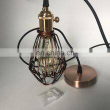 Loft Industry Iron Art Vintage Pendant Light Wire Cage Restaurant Decorative Hanging Pendant Light thumbnail-3
