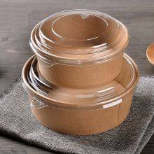 Одноразовые круглые бумажные контейнеры для упаковки и хранения пищевых продуктов thumbnail-1