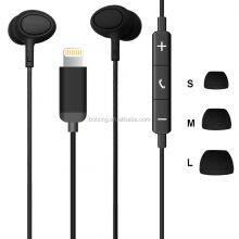 Mini Black Iso 8 Pin Connector Headphone MFi Licensed Accessories Earphone in Ear Earbuds for i 7 thumbnail-1