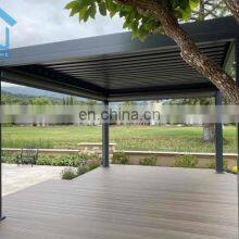 Electrical Opening Louvre Roof Pavilion Aluminum Pergola 3x3 For Outdoor Living thumbnail-3
