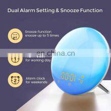 Modern Sunrise Musical Bedside Radio Alarm Clock With USB Ports Charger thumbnail-2