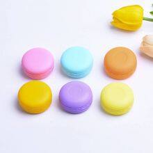 PP Macaron Empty Mini Lip Container White Plastic Cream Jar for Cosmetic for Personal Care thumbnail-3