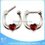 Competitive Price Nose Ring Pink Opal Heart Wings Septum Clicker Body Piercing Jewelry thumbnail-6