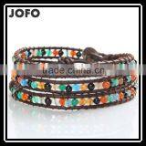 2016 New Products 4mm Colourful Crystal Beads Wraped Bracelets thumbnail-1