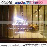 China Hot Sale Oscarled Display Rgb Window Led Glass Display Led XR 16H Transparent Glass Led Display Board thumbnail-4