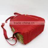 The New Red Embossed Leather Casual Backpack, Wemen Handbags thumbnail-4