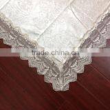 French Romance Milk White Lace Watersoluble Tablecloth for Wedding thumbnail-2