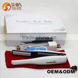 Battery Operate Ceramic Coating Travel Mini Heater USB Rechargeable Power Cordless Hair Salon Flat Iron Straightener Wireless Quality Choice