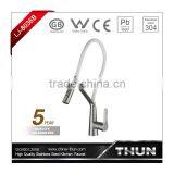 Single Handle Pull Out Stainless Steel Kitchen Tap thumbnail-4