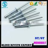 ANTISEEP STRUCTURE S-BOLT RIVETS