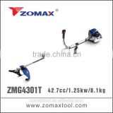 engine valve 43cc ZMG4301T 1.1kw gasoline power brush cutter to mechanical grass trimmer