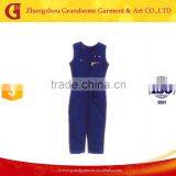 Nonwoven Sleeveless Blue Safety Suits Coverall thumbnail-1