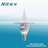 Energy Saving Household E14 Light Base 4500K Led Candle Light High Efficiency Aluminum Led Candle Lamp