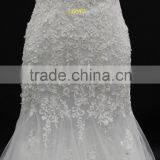 Best Selling Wedding Gown Sexy Low Back Lace up Back Sleeveless Mermaid Wedding Dress thumbnail-3