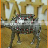 2181S-DP Trumpet Standing Camel Diamond Shape Metal Jewelry Box Upscale Gift thumbnail-2