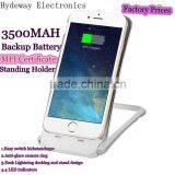 New Products Portable Charger&Phone Case With 3500mah Backup Battery for Iphone6/6s