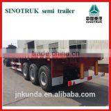 Three-Axle Container Flatbed Semi-trailer Truck thumbnail-2