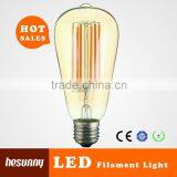 Gold tinted led filament bulb long filament ST64                        
                                                Quality Choice