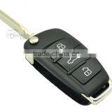 Car Genuine Leather Remote Key Cover Case For Audi A3 A4 A6 A8 TT Q7 S6 Fold Accessories thumbnail-6