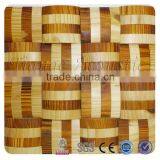 Interior Faux 3d Mosaic Solid Bamboo Hand Carved Wood Wall Panel thumbnail-1