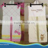 New Design Cotton Embroidery Nappy Changing Bag Diaper Bag Nappy Bag Diaper Stacker NA1030