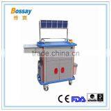 China Factory Sale Cost ABS Emergency Medical Trolley thumbnail-1