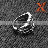 In Stock Superman Simple Design Striation Skeleton Hands Skull Finger Stainless Steel Rings thumbnail-4