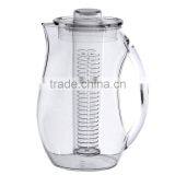 Plastic Fruit Infusion Jug, Water Infuser Pitcher, Plastic Water Jug thumbnail-1