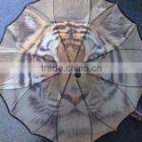 Full Digital Walking Stick Lotus Frame Fibergalss One Piece Cover Printed Umbrella thumbnail-5