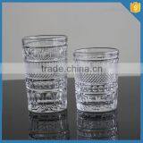LXHY-B032 Embossed Whisky Glass Crystal DOF Tumbler Glasses thumbnail-3