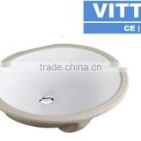 20 inch UPC/ CUPC ceramic oval under counter basin