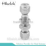 Alloy 20 400 600 625 High Pressure 2mm 3mm 4mm 6mm 8mm 10mm 12mm Bulkhead Union Connector thumbnail-2