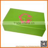 Customized color and logo printed corrugated paper folding shoe box