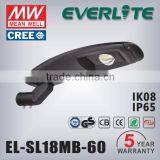 5 Years Warranty Cob Led 60w Outdoor Led Street Light