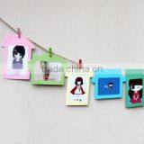 3Inches Colorful Washing Line Hanging Gallery on Line Paper Photo Frames thumbnail-3