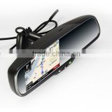 multifunctional rearview mirror with multimedia display and auto reversing system for any car