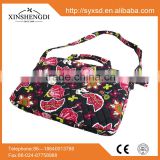 2016 hot best selling fabric fashion fancy quilted 100% cotton ladies cross women computer laptop bag