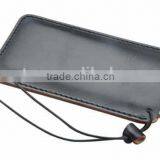 OEM Top Calfskin Black Phone Case for IPhone6, Fancy Mobile Pouch