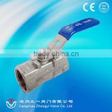 ISO5211 mounting pad 1pc ball valve
