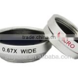0.67X wide angle marco mini lens for mobile phone iphone samsung