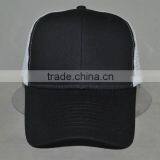 Guangzhou Hat Factory Professional Custom 100% Polyester in Black/white Trucker Cap