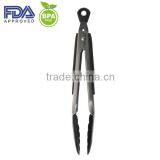 11 Inch Novelty Silicone Locking Kitchen Tong With Stainless Steel Handle thumbnail-2