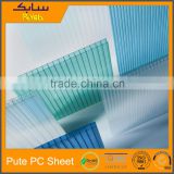 Multicell structured clear polycarbonate flat pc roofing panel