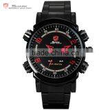 SHARK Sport Men Multiple Function Japan Movement Large Dial LED Display Digital Wrist Watches