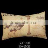 Nature Linen Material Custom Size And Printed Pillow Cover thumbnail-5
