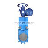 Low Price Flanged Manual Stem Knife Gate Valve Pn25 Cast Iron Din thumbnail-2