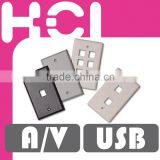 Network Keystone Wall Plate for USB VGA AV Connector