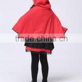 Girls Halloween Costumes Little Red Riding Hood Dress Cosplay Stage Wear Clothing Sets Kids Party Fancy Ball Clothes thumbnail-5