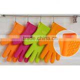 Kitchen Cooking Gloves Microwave Oven Non-slip Mitt Heat Resistant Silicone Glove Cooking Baking BBQ Oven Pot Holder Mitt thumbnail-1