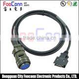 Military Quality SCSI 20pin Male to 17pin Aviation Plug Black Cable thumbnail-1